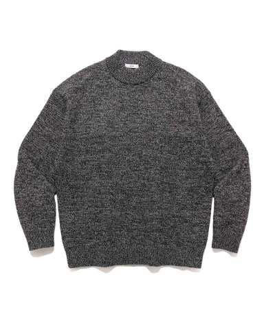 ATON Highland Wool Alpaca Drivers Knit Black, Sweaters