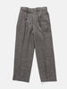 ATON Loose Fit Pants Linen Wool Twill Charcoal Moku, Trousers