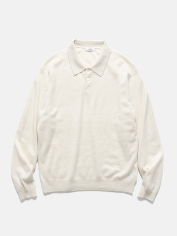 ATON Polo Sweater Baby Cashmere Off White, Sweaters