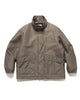 ATON Silk Coating Padded Stand Coach Jacket Gray, Outerwear