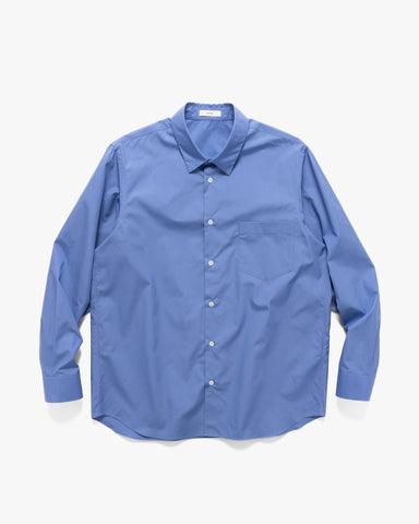 ATON Suvin Cotton Standard Shirt Sax, Shirts