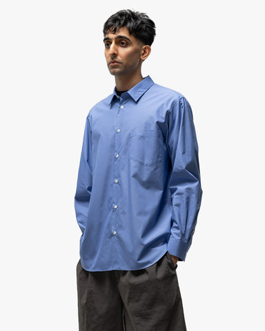 ATON Suvin Cotton Standard Shirt Sax, Shirts