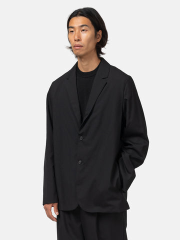 ATON Tailored Jacket Tropical Wool Black, Jackets
