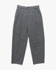 ATON Tropical Wool Wide Easy Pants Charcoal Grey, Bottoms