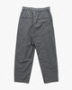 ATON Tropical Wool Wide Easy Pants Charcoal Grey, Bottoms