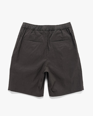 ATON Wide 2Tucked Shorts Charcoal Grey, Bottoms