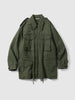 AURALEE Brushed Silk Linen Satin Padded Military Blouson Olive, Coats