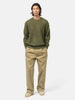 AURALEE Brushed Super Kid Mohair Knit P/O Olive, Sweaters