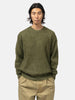 AURALEE Brushed Super Kid Mohair Knit P/O Olive, Sweaters