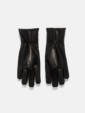 AURALEE Calf Leather Gloves Black, Gloves