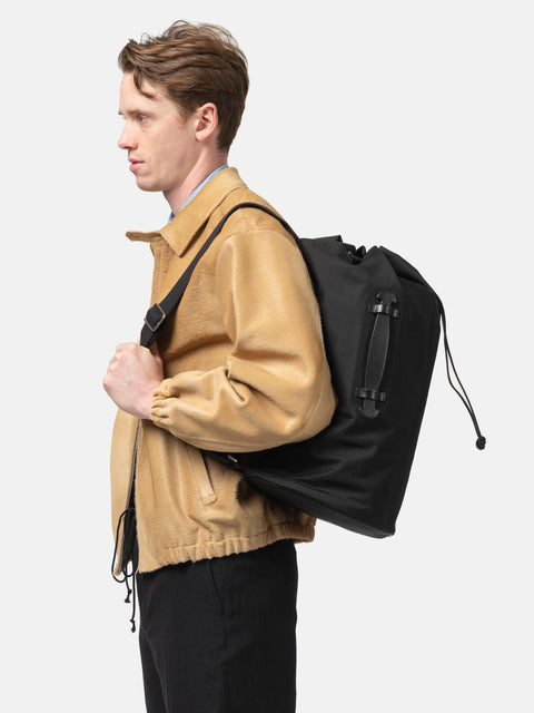 AURALEE Cordura Nylon Shoulder Bag Black, Shoulder Bags