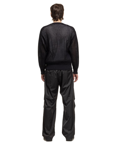 AURALEE Cotton Lily-Yarn Mesh Knit P/O Dark Navy, Sweaters