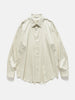 AURALEE Cotton Silk Stripe Shirt Ivory Stripe, Shirts