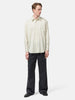AURALEE Cotton Silk Stripe Shirt Ivory Stripe, Shirts