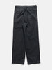 AURALEE Garment-Dyed Finx Light Chino One-tuck Wide Pants Black, Pants