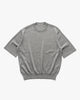 AURALEE Hard Twist Cashmere Knit Tee Top Gray, Knits