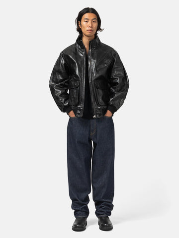 AURALEE Hard Twist Denim Wide Pants Indigo, Jeans