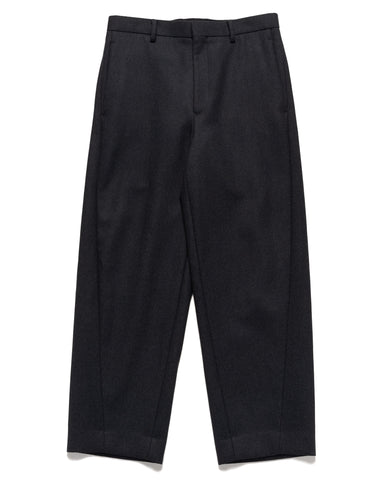 AURALEE Light Melton Slacks Charcoal, Bottoms