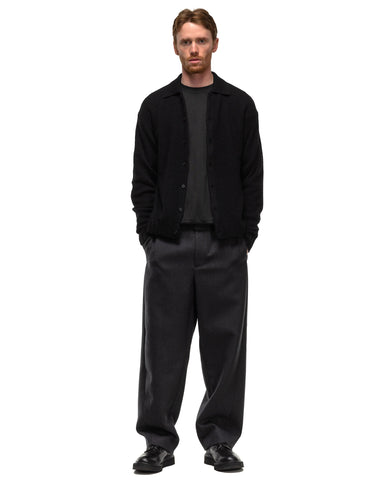 AURALEE Light Melton Slacks Charcoal, Bottoms