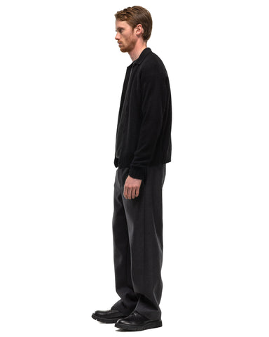 AURALEE Light Melton Slacks Charcoal, Bottoms