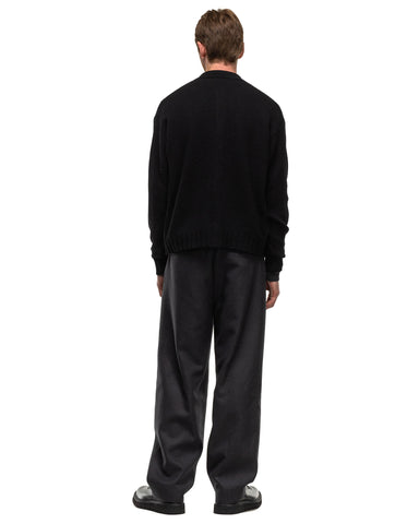 AURALEE Light Melton Slacks Charcoal, Bottoms