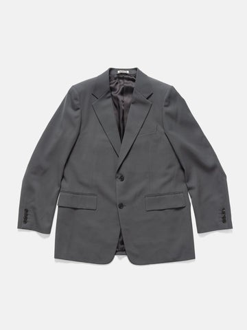 AURALEE Light Wool Max Gabardine Jacket Dark Gray, Jackets