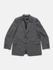 AURALEE Light Wool Max Gabardine Jacket Dark Gray, Jackets