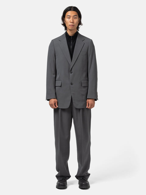 AURALEE Light Wool Max Gabardine Jacket Dark Gray, Jackets