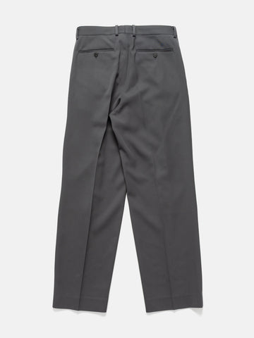 AURALEE Light Wool Max Gabardine Two-Tuck Slacks Dark Gray, Pants