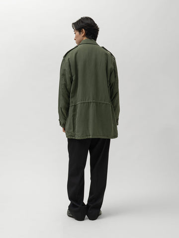 AURALEE Light Wool Max Gabardine Two-Tuck Slacks Top Black, Pants