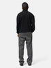 AURALEE Light Wool Sweat Half Zip P/O Black, Sweaters