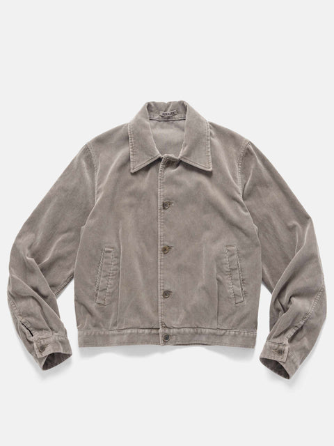 AURALEE Pigment Dyed Finx Corduroy Blouson Olive Brown, Jackets