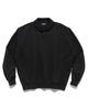 AURALEE Pima Light Sweat Polo Ink Black, Shirts