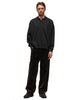 AURALEE Pima Light Sweat Polo Ink Black, Shirts