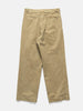 AURALEE Product Dyed Finx Chino One-Tuck Pants Beige, Pants