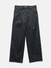 AURALEE Product Dyed Finx Chino One-Tuck Pants Black, Pants