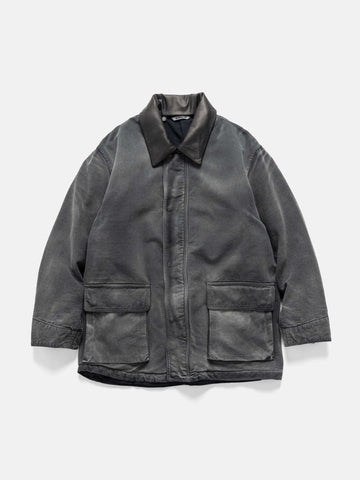 AURALEE Product Dyed Organic Cotton Duck Blouson Faded Black, Coats