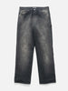 AURALEE Product Dyed Organic Cotton Duck Painter Pants Faded Black, Pants