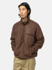 AURALEE Pure Silk Comfort Fleece Half Zip P/O Brown, Fleece