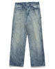 AURALEE Selvedge Faded Heavy Denim Painter Pants Faded Indigo, Bottoms