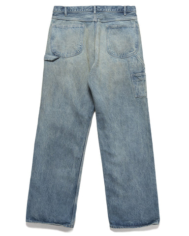 AURALEE Selvedge Faded Heavy Denim Painter Pants Faded Indigo, Bottoms