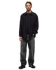 AURALEE Selvedge Faded Heavy Denim Wide Pants Faded Black, Bottoms