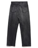 AURALEE Selvedge Faded Heavy Denim Wide Pants Faded Black, Bottoms