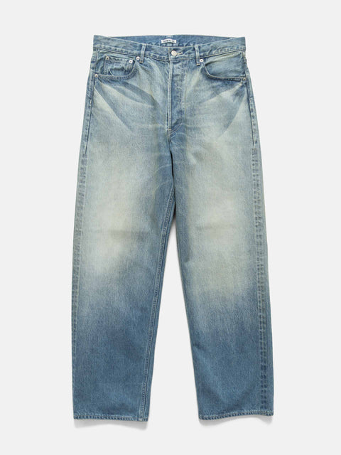 AURALEE Selvedge Faded Heavy Denim Wide Pants Faded Indigo, Jeans