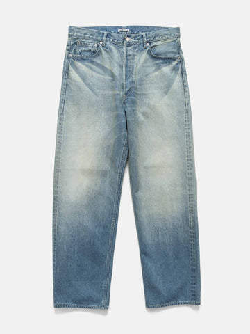 AURALEE Selvedge Faded Heavy Denim Wide Pants Faded Indigo, Jeans