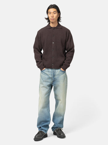 AURALEE Selvedge Faded Heavy Denim Wide Pants Faded Indigo, Jeans