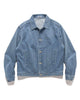 Selvedge Faded Light Denim Blouson Light Indigo - HAVEN