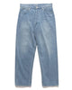 AURALEE Selvedge Faded Light Denim Wide Pants Light Indigo, Bottoms