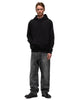 AURALEE Smooth Soft Sweat P/O Parka Black, Sweaters