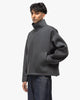 AURALEE Sponge Wool Twill Zip Blouson Top Charcoal, Sweaters